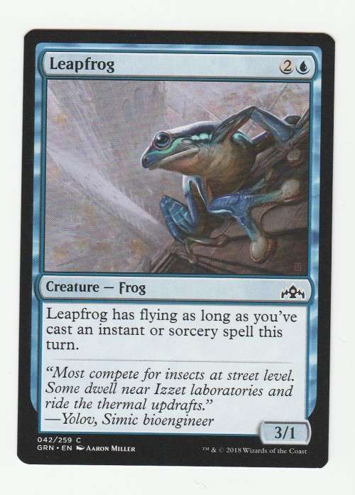 Magic the Gathering 2018 (NM) - Leapfrog - Common - Guilds of Ravnica