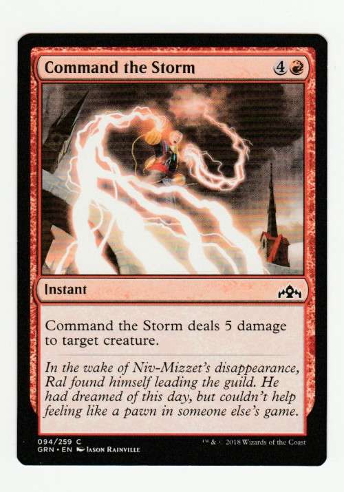 Magic the Gathering 2018 (NM) - Command the Storm - Common - Guilds of Ravnica