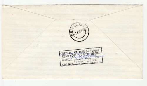 1986 RSA 75th Anniversary of the first SA aerial post Commemorative Cover Signed