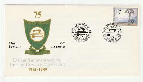 1989 RSA The Land Service Movement 1914 to 1989 Commemorative Cover
