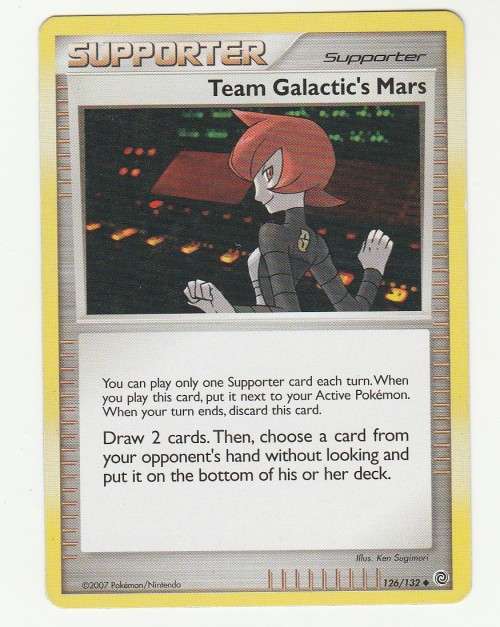 Pokemon 2007 - Gen IV Diamonds & Pearl Series Secret Wonders Team Galactic's Mars 126/132 - Uncommon