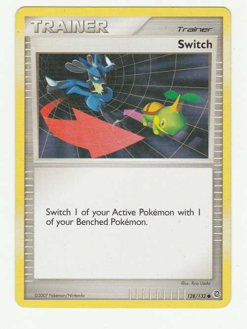Pokemon 2007 - Gen IV Diamonds & Pearl Series Secret Wonders Switch 128/132 - Common