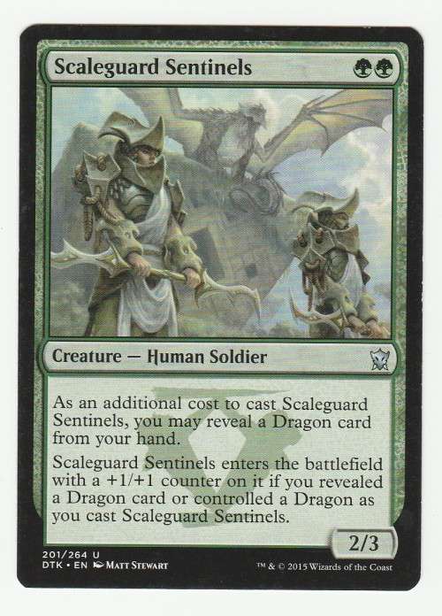 Magic the Gathering 2015 (NM) - Scaleguard Sentinels - Uncommon - Dragons of Tarkir