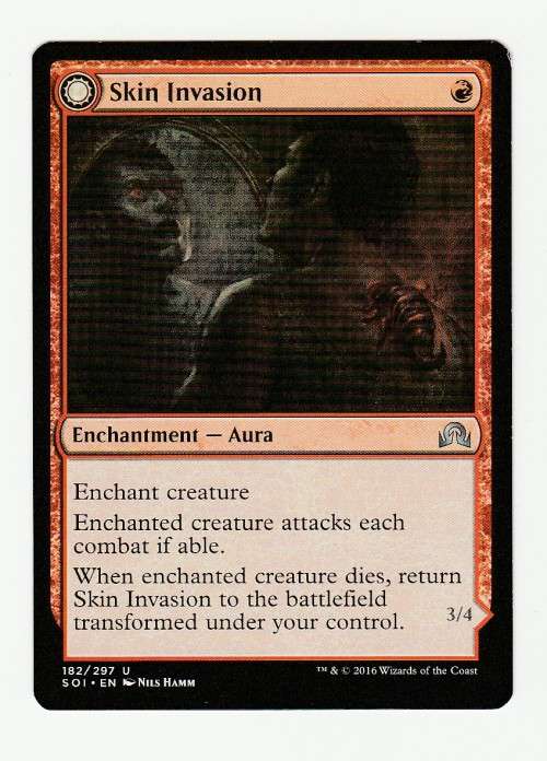 Magic the Gathering 2016 (NM) - Skin Invasion / Skin Shredder - Uncommon - Shadows over Innnistrad