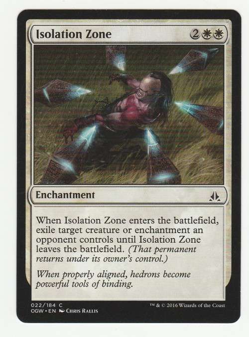 Magic the Gathering 2016 (NM) - Isolation Zone - Uncommon - Oath of the Gatewatch