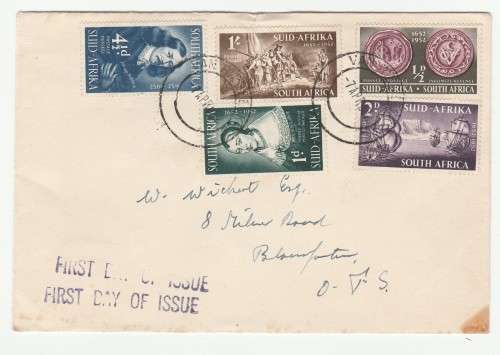 1952 RSA First Day of Issue FDC