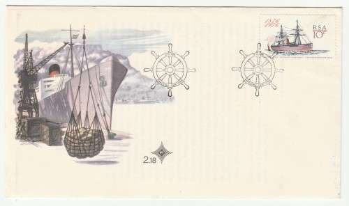 1976 RSA Ocean Mail Service Contract FDC 2.18