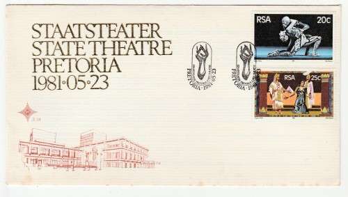1981 RSA State Theatre Pretoria FDC 3.28
