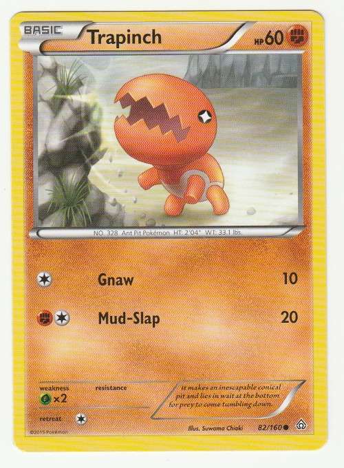 2014 Pokemon - Gen VI Primal Clash Trapich 82/160 - Common