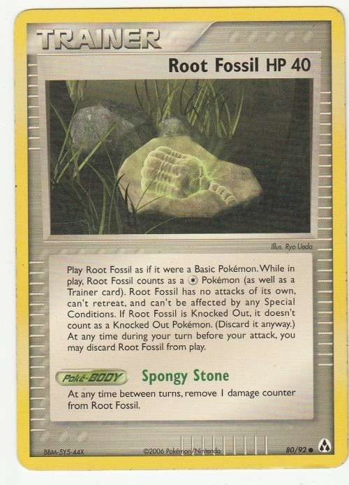 2006 Pokemon/Nintendo - Gen III EX Legend Maker - Trainer Root Fossil - Common