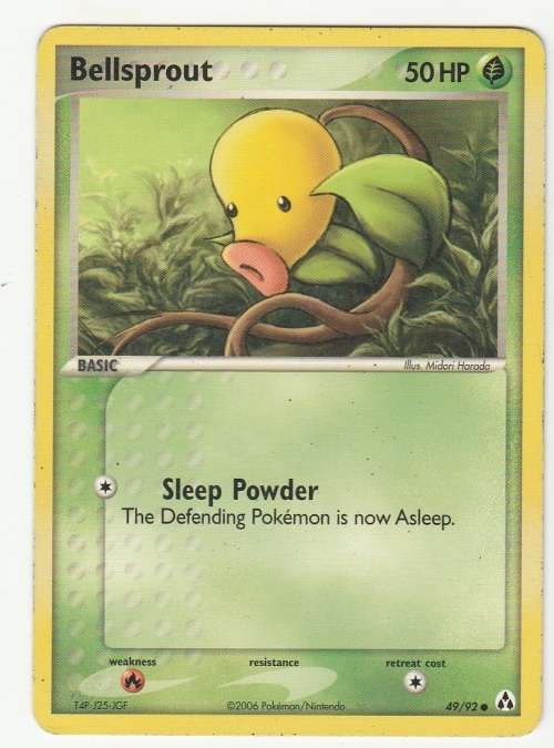 2006 Pokemon/Nintendo - Gen III EX Legend Maker - Bellsprout 49/92 - Common