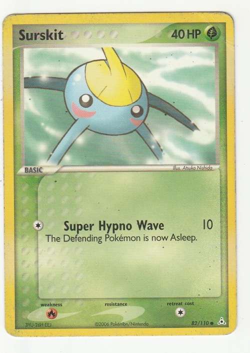2006 Pokemon/Nintendo - Gen III EX Holon Phantoms - Surskit 82/110 - Common