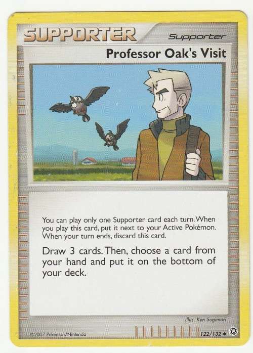 Pokemon 2007 - Gen IV Diamonds and Pearl Series Secret Wonders Professor Oak`s Visit 122/132Uncommon