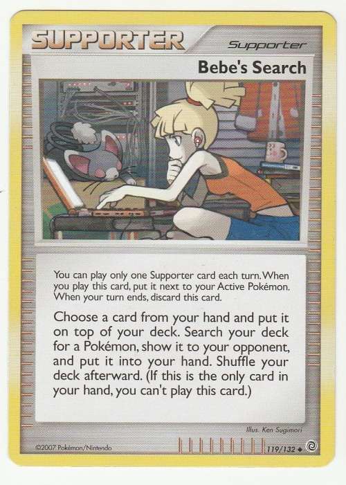 Pokemon 2007 - Gen IV Diamonds and Pearl Series Secret Wonders Bebe`s Search 119/132 - Uncommon