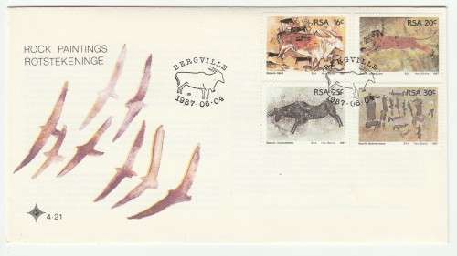 1987 RSA Rock Paintings FDC4.21
