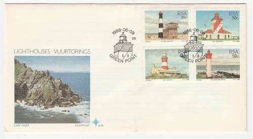 1988 RSA Lighthouses FDC 4.26 & S14 Set