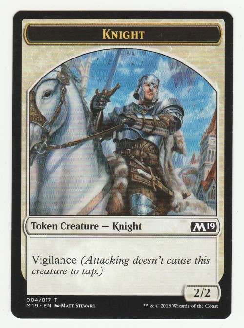 Magic the Gathering 2018 - Knight - Token Creature 004/017 - Core Set 2019
