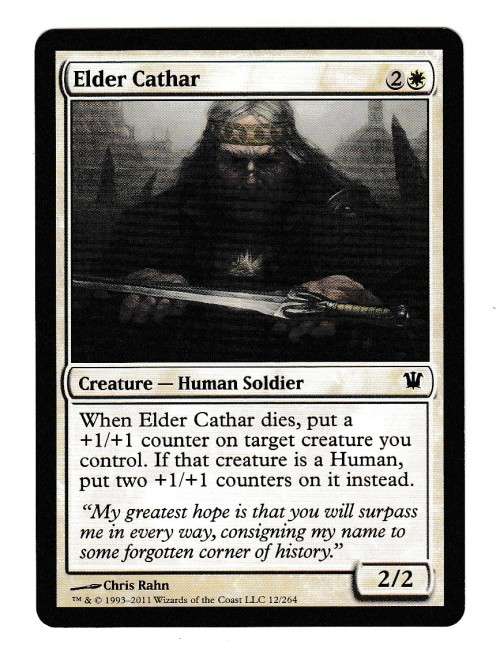 Magic the Gathering 1993-2011 - Elder Cathar - Common - Innistrad