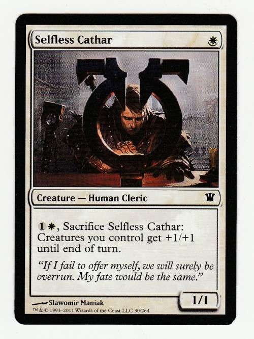 Magic the Gathering 1993-2011 - Selfless Cathar - Common - Innistrad