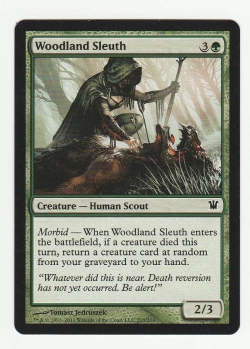 Magic the Gathering 1993-2011 - Woodland Sleuth  - Common - Innistrad