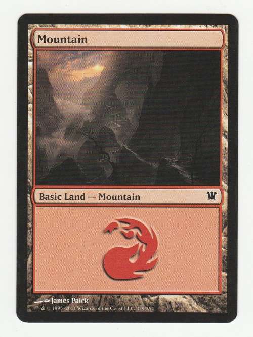 Magic the Gathering 1993-2011 - Mountain 259/264 - Basic Land - Innistrad