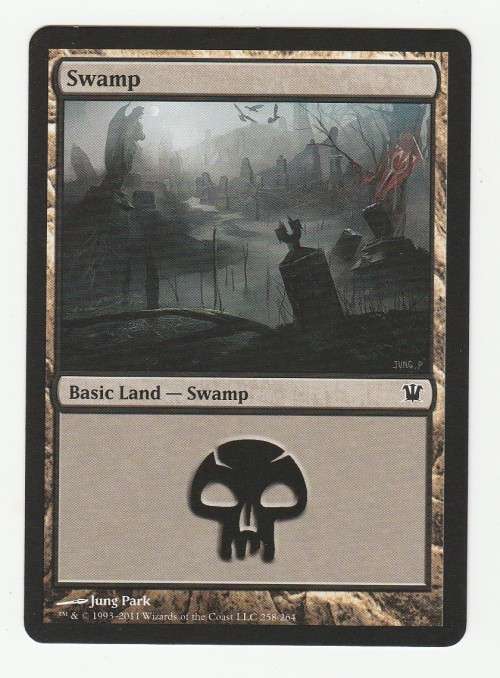 Magic the Gathering 1993-2011 - Swamp 258/264 - Basic Land - Innistrad