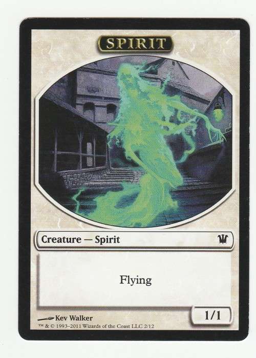 Magic the Gathering 1993-2011 - Spirit - Token Creature 2/12 - Innistrad