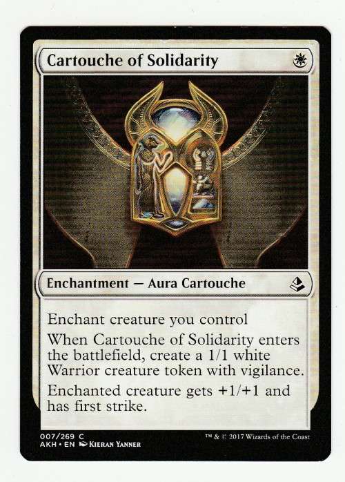 Magic the Gathering 2017 - Cartouche Of Solidarity - Common - Amonkhet