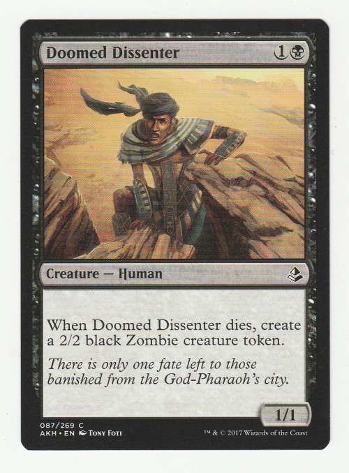 Magic the Gathering 2017 - Doomed Dissenter - Common - Amonkhet