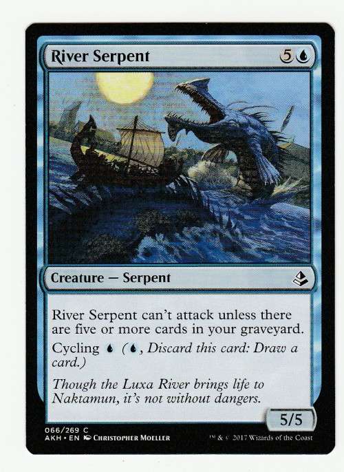 Magic the Gathering 2017 - River Serpent - Common - Amonkhet
