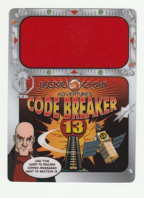 Jackie Chan Adventures - Code-Breaker Card - Special Cards - Code-Breakers