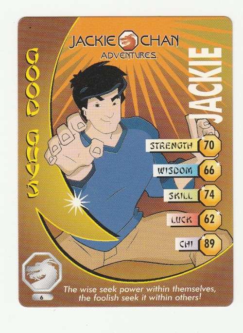 Jackie Chan Adventures - Jackie Card 6 - Regular Card