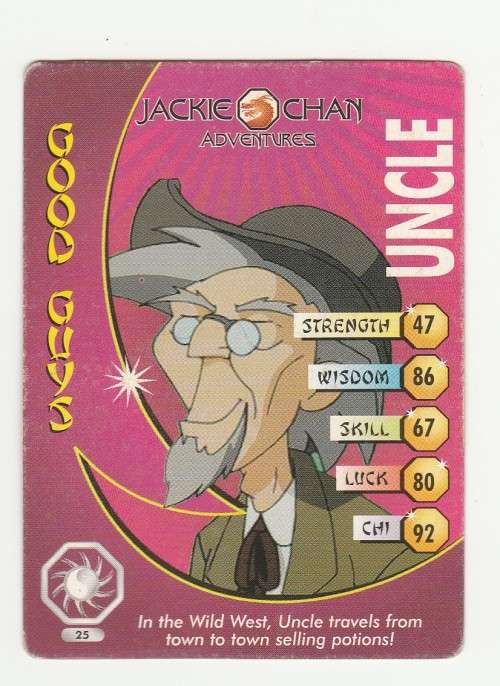 Jackie Chan Adventures - The Chan Clan - Uncle 25 - Regular Card