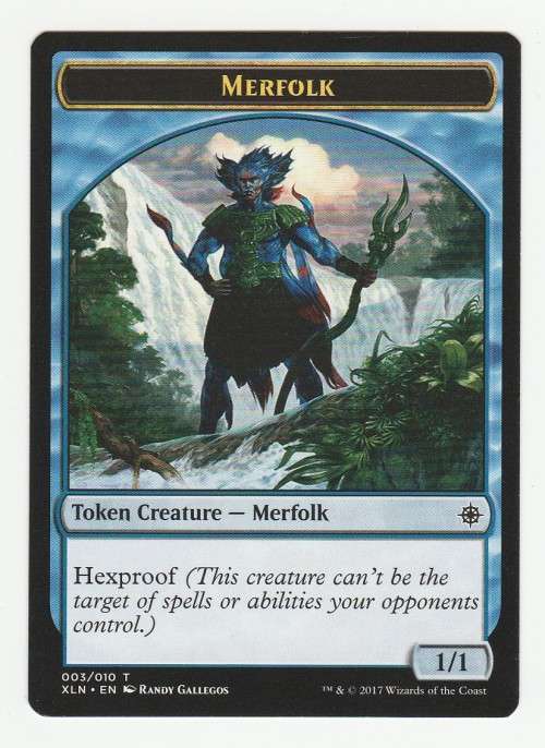 Magic the Gathering 2017 (NM) - Merfolk - Token Creature 003/010 - Ixalan