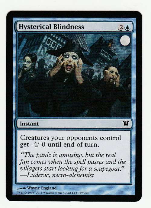 Magic the Gathering 1993-2011 - Hysterical Blindness - Common - Innistrad