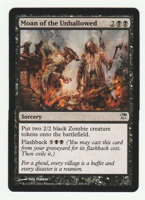 Magic the Gathering 1993-2011 - Moan of the Unhallowed - Uncommon - Innistrad