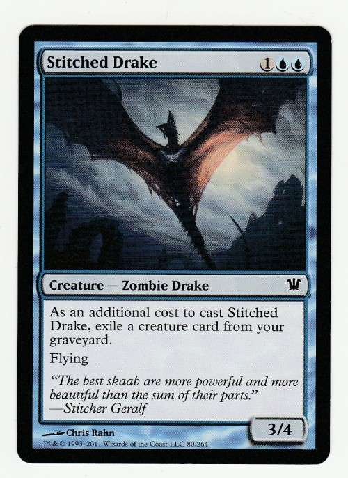 Magic the Gathering 1993-2011 - Stitched Drake - Common - Innistrad