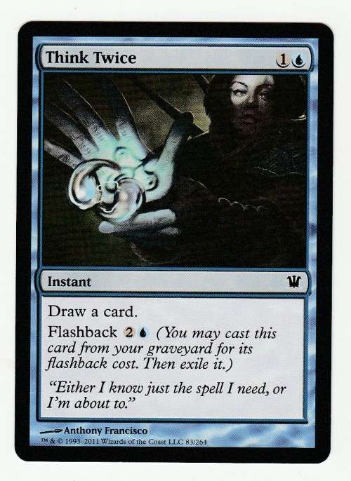 Magic the Gathering 1993-2011 - Think Twice - Common - Innistrad