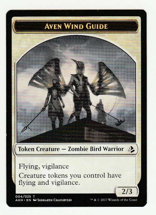 Magic the Gathering 2017 (NM) - Hippo 022/025 - Token Creature / Aven Wind Guide 004/025- Amonkhet