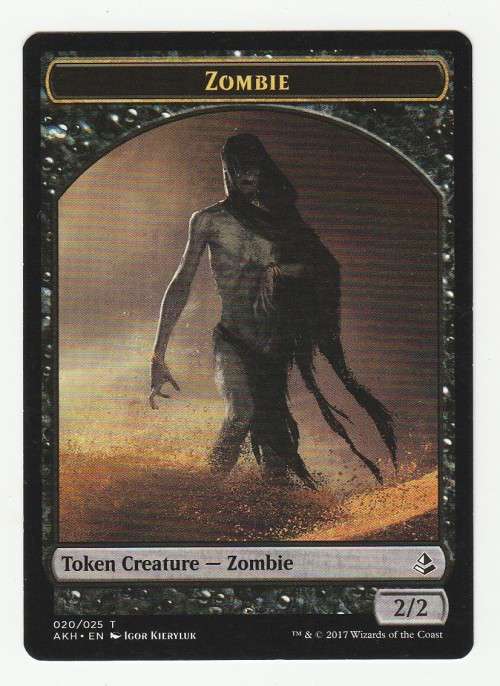 Magic the Gathering 2017 (NM) - Zombie - Token Creature 020/025 - Amonkhet