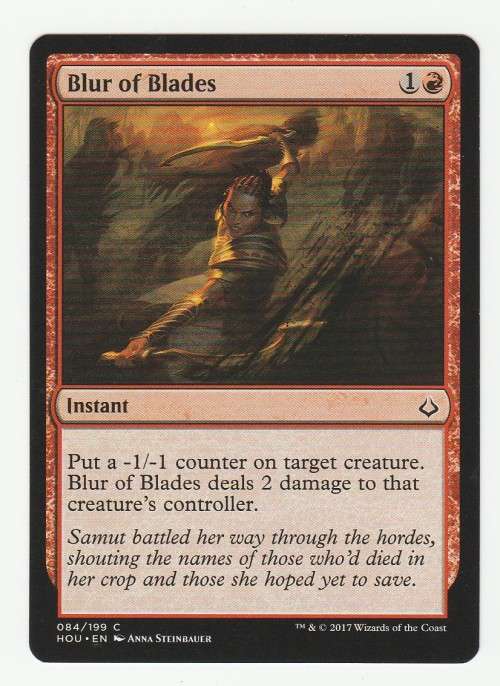 Magic the Gathering 2017 (NM) - Blur of Blades - Common - Hour of Devastation