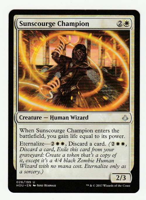 Magic the Gathering 2017 (NM) - Sunscourge Champion - Uncommon - Hour of Devastation