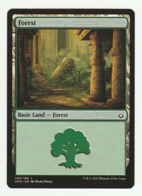 Magic the Gathering 2017 (NM) - Forest 199/199 - Basic Land - Hour of Devastation