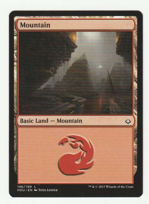 Magic the Gathering 2017 (NM) - Mountain 196/199 - Basic Land - Hour of Devastation