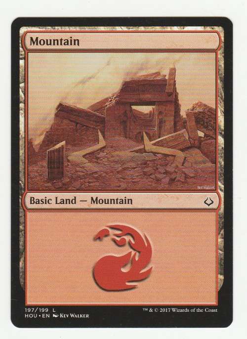 Magic the Gathering 2017 (NM) - Mountain 197/199 - Basic Land - Hour of Devastation