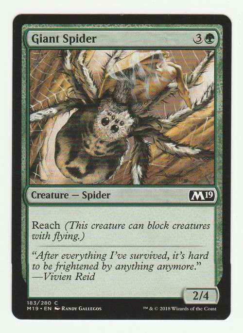 Magic the Gathering 2018 - Giant Spider - Common - Core Set 2019