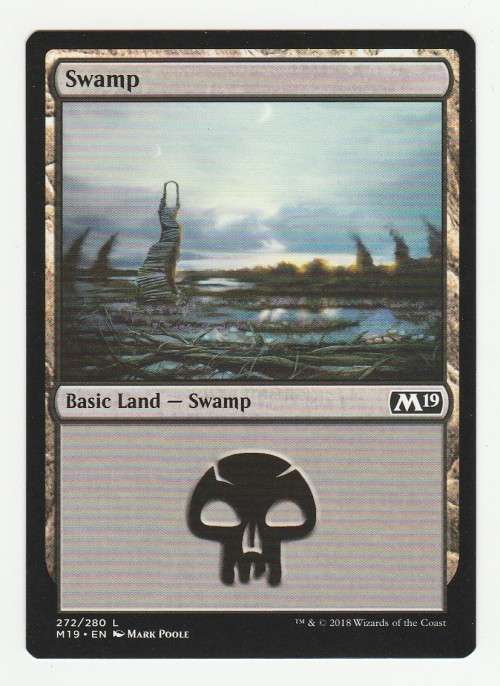 Magic the Gathering 2018 - Swamp 272/280 - Basic Land - Core Set 2019