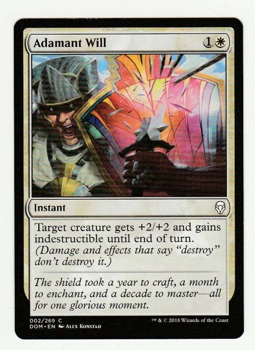 Magic the Gathering 2018 - Adamant Will - Common - Dominaria