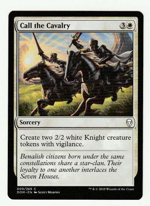 Magic the Gathering 2018 - Call the Cavalry - Common - Dominaria