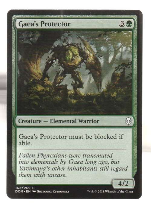 Magic the Gathering 2018 - Gaea`s Protector - Common - Dominaria